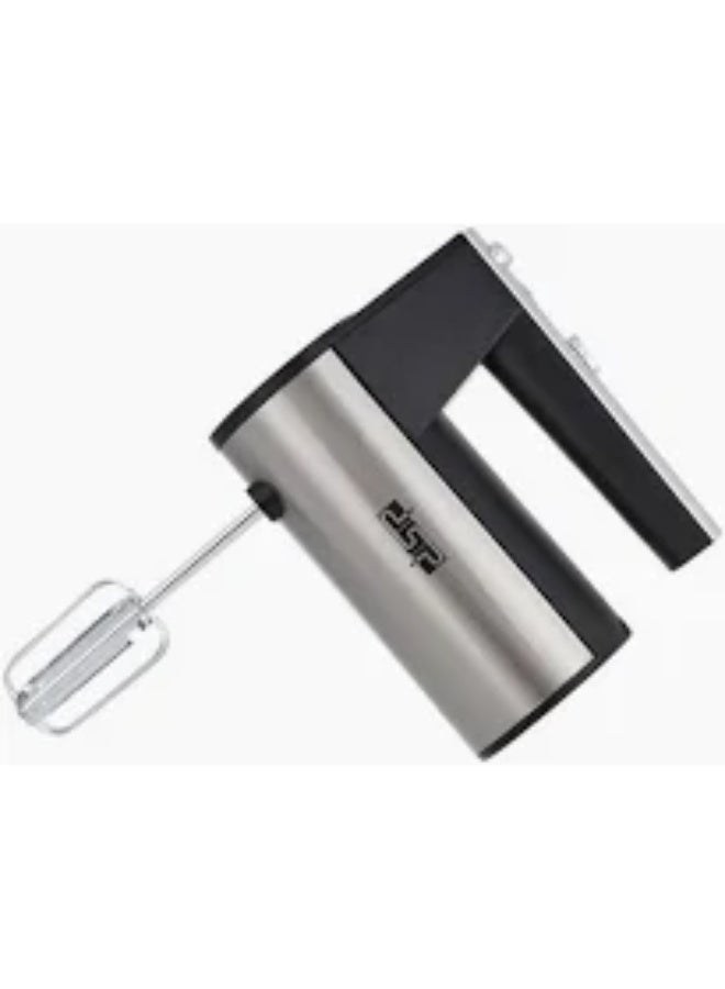 خلاط يدوي DSP من الفولاذ المقاوم للصدأ KM2047 بقوة 150 واط، مزود بمضرب بيض وخلاط شوربة، أسود*فضي