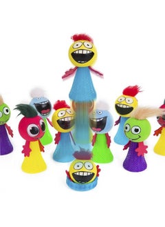 40 Pcs Jumping Toys Popper Spring Launchers Bouncy Ball Hair Man