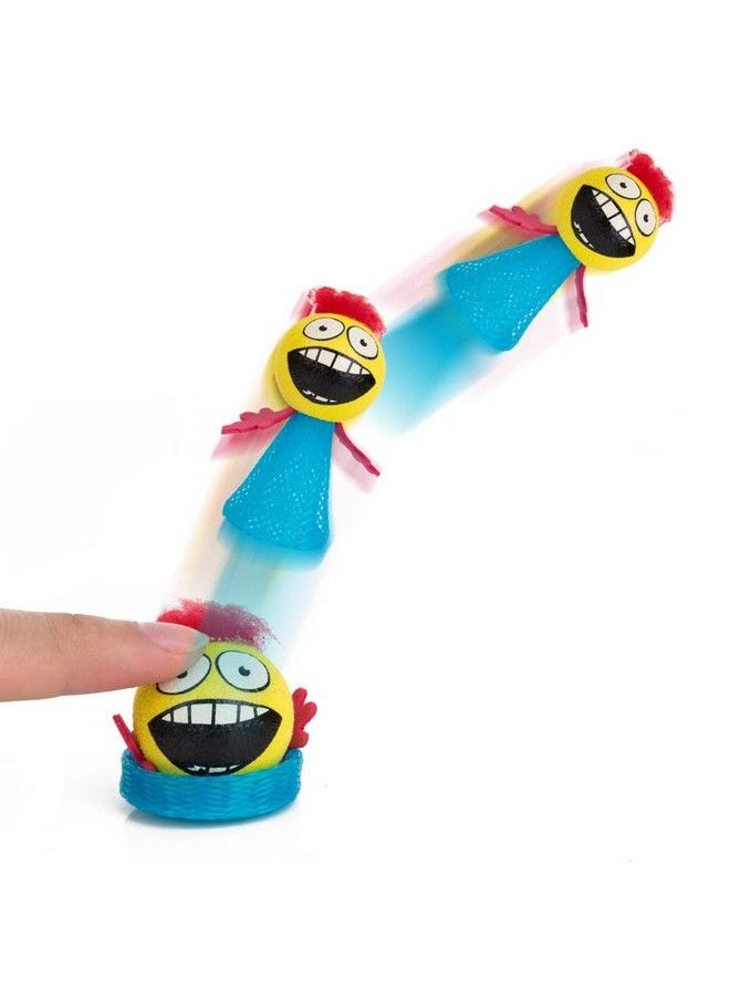 PROLOSO - 40 Pcs Jumping Toys Popper Spring Launchers Bouncy Ball Hair Man - Image 1