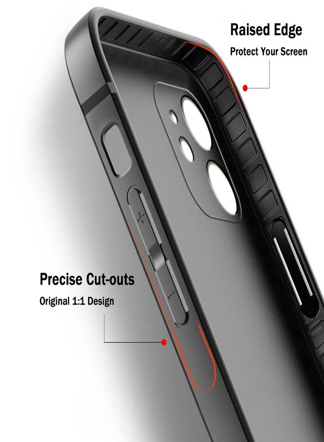 TENOC Phone Case Compatible with iPhone 11, Black Case Anti-Fingerprint Protective Bumper Matte Cover for 6.1 Inch - Image 3