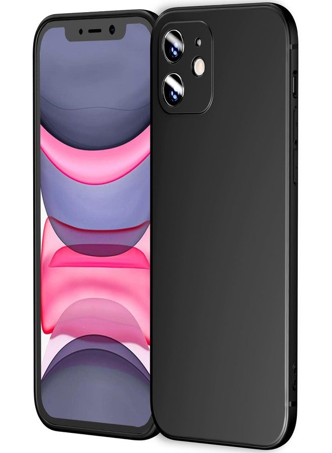 TENOC Phone Case Compatible with iPhone 11, Black Case Anti-Fingerprint Protective Bumper Matte Cover for 6.1 Inch - Image 1