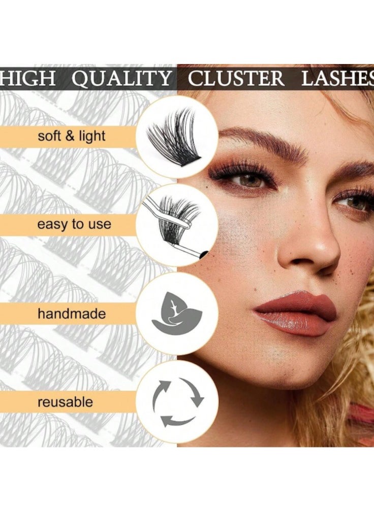Shein - Eyelash Extensions - 120 Clusters  Volume Individual Lashes Lash Extension - Image 1