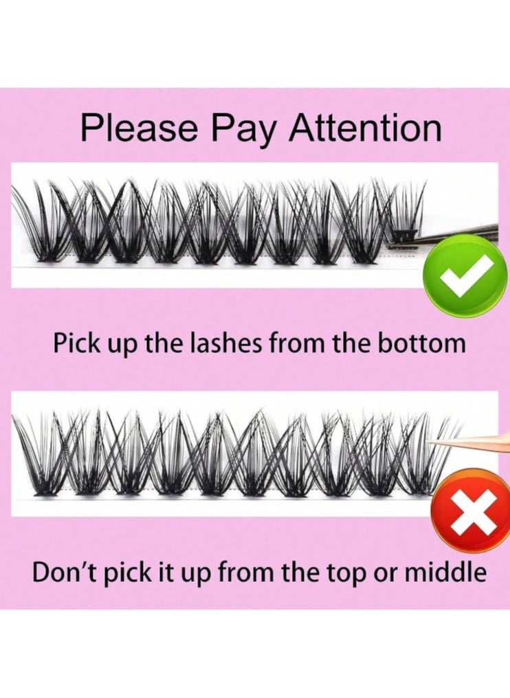 Shein - Eyelash Extensions - 120 Clusters  Volume Individual Lashes Lash Extension - Image 1