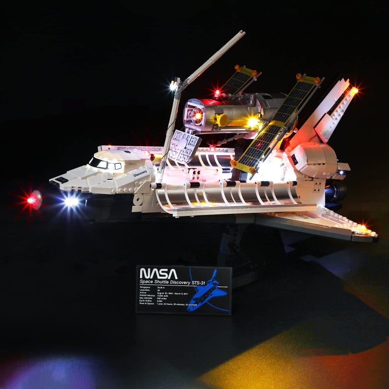 BRIKSMAX Led Lighting Kit for NASA Space Shuttle Discovery Compatible with Lego 10283 Building Blocks Model Not Include The Lego Set - Image 3