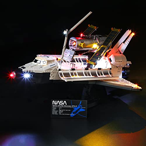 BRIKSMAX Led Lighting Kit for NASA Space Shuttle Discovery Compatible with Lego 10283 Building Blocks Model Not Include The Lego Set - Image 1