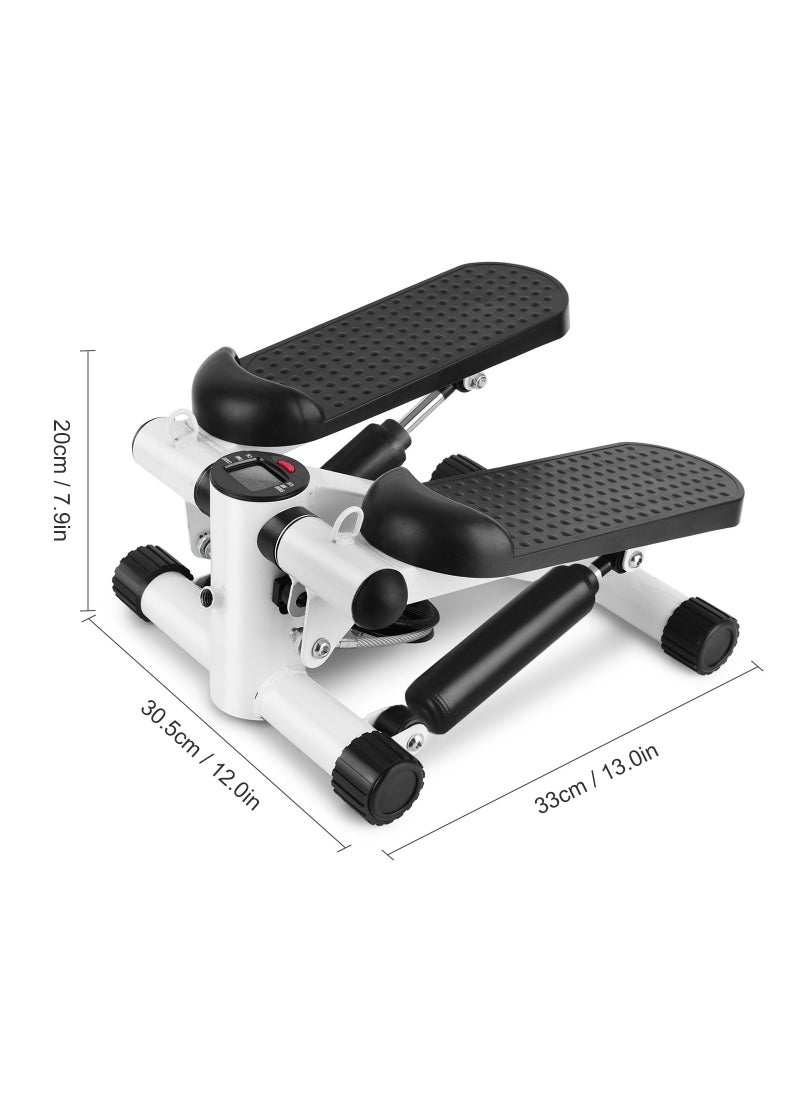 DubaiGallery Mini Stepper Trainer Adjustable Height Stepper Exercise Machine with Resistance Bands and LCD Monitor Air Climber Stepping Fitness Machine Cardio Exercise Trainer, Up and Down Step Machine  - Image 3