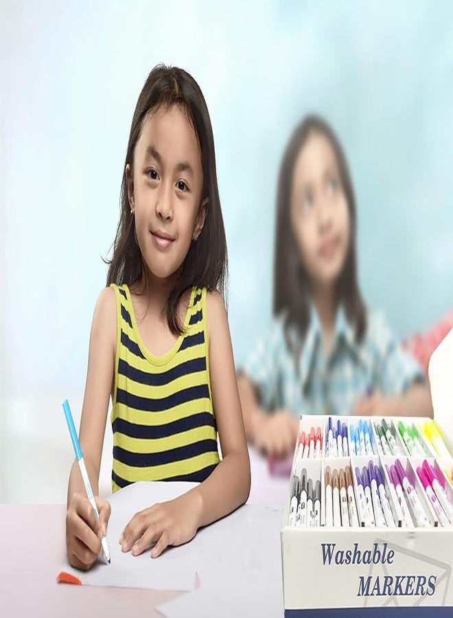 Madisi Washable Markers, Super Tips Markers, Assorted Colors, Classroom Bulk Pack, 288 Count - Image 5