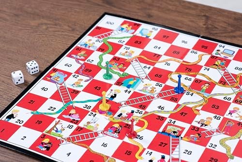 Pressman Snakes & Ladders Game, 2-4 Players, Ages 4 & Up, 5" - Image 5