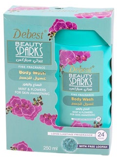 Debest  Body Wash Mint And Flowers For Skin Awakening 250ml 