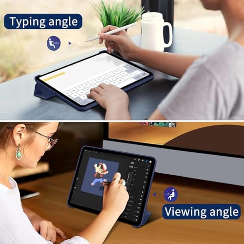 Boxome Tablet Case Cover for Apple iPad Pro 9.7 inch (1st Gen) [Auto Sleep/Wake Cover] [Trifold Stand] - Blue - Image 2