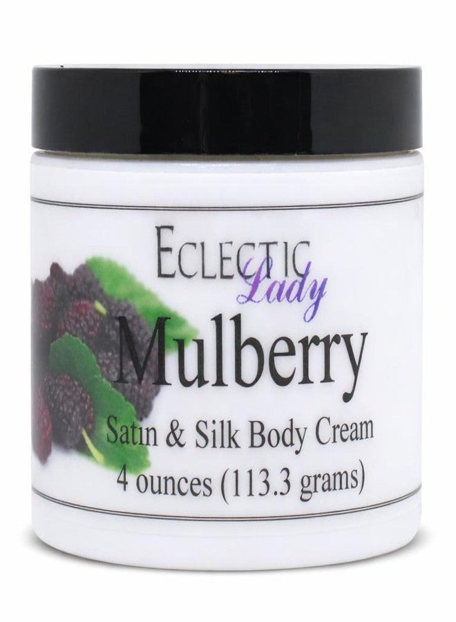 Eclectic Lady Mulberry Satin and Silk Cream, Body Cream, Body Lotion, 4 oz - Image 1