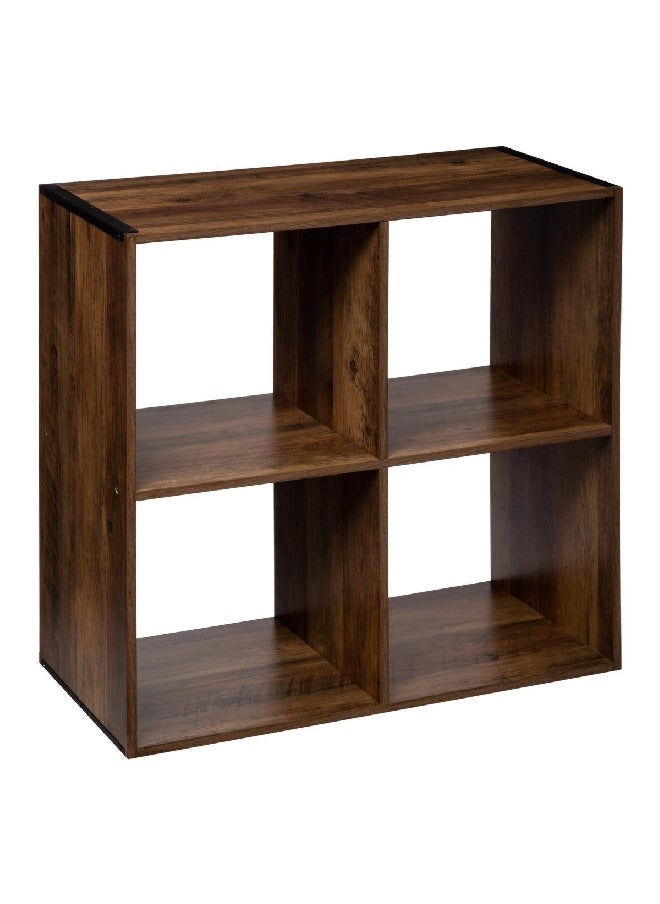 Five Simply Smart 4-Compartment Mix N Modul Wooden Storage Shelf Brown 67.5 x 32 x 67.5 cm 167863  - Image 1
