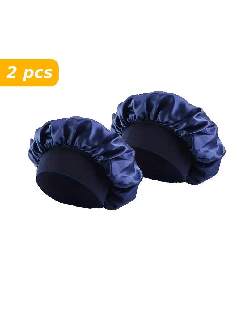 Generic 2 Piece Satin Sleep Cap Set Perfect Hair Protection And Ultimate Comfort 