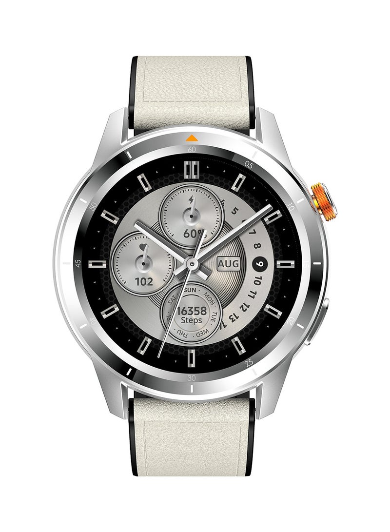 ITEL 400 mAh N10 Smartwatch – 1.43" AMOLED Display, GPS 5-Satellite Tracking, Corning Gorilla Glass, 12-Day Battery Life, 5ATM Swimming Waterproof Aluminium Silver - Image 1