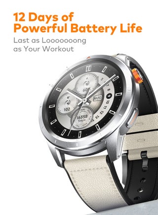 400 mAh N10 Smartwatch – 1.43" AMOLED Display, GPS 5-Satellite Tracking, Corning Gorilla Glass, 12-Day Battery Life, 5ATM Swimming Waterproof Aluminium Silver - view 4
