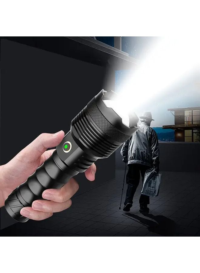 GDSIZHE 5 In 1 Handheld Flashlight USB Battery Fast Charge High Lumen Zoom Beam Torch - Image 1