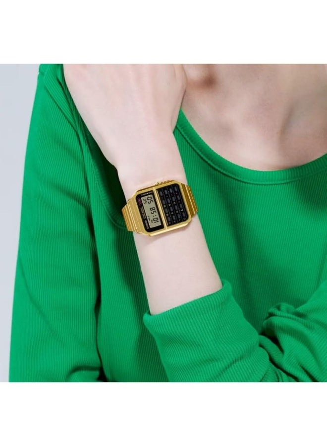 Casio Watch CA-500WEG-1ADF For Mens, Gold - Image 3