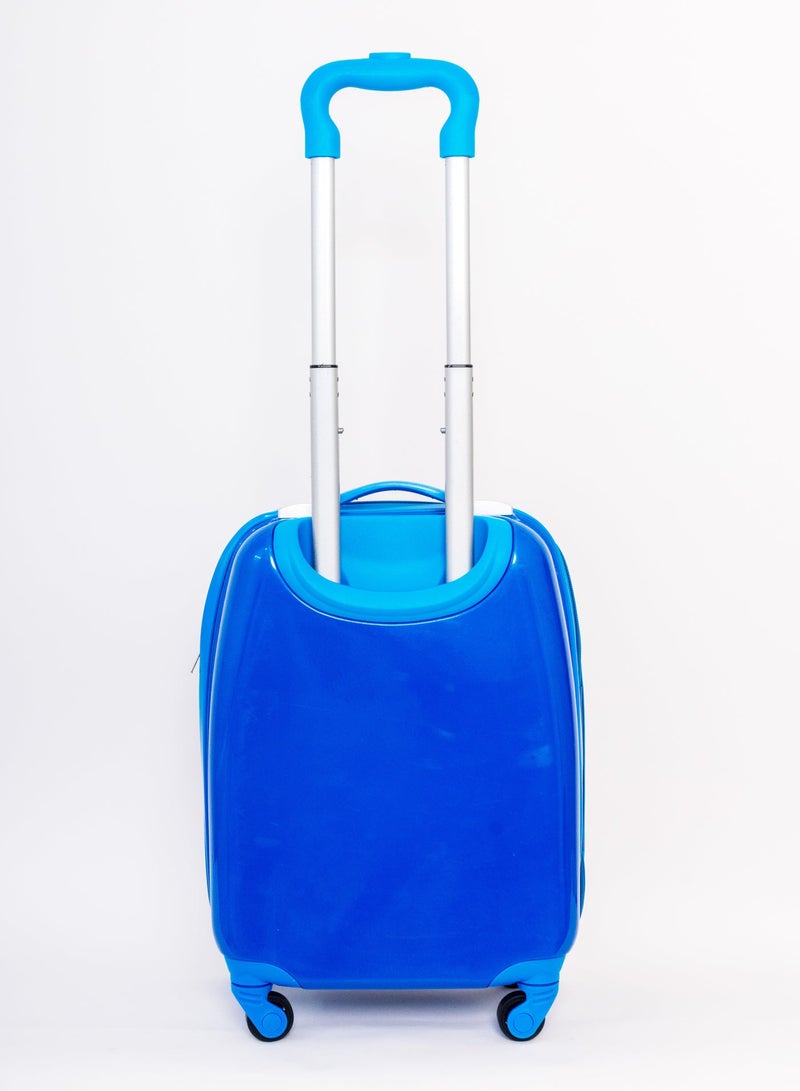 MNUK Fish Character Hard-Sided Polycarbonate Kids Trolley Bag-16 Inches| Blue-106 - Image 3