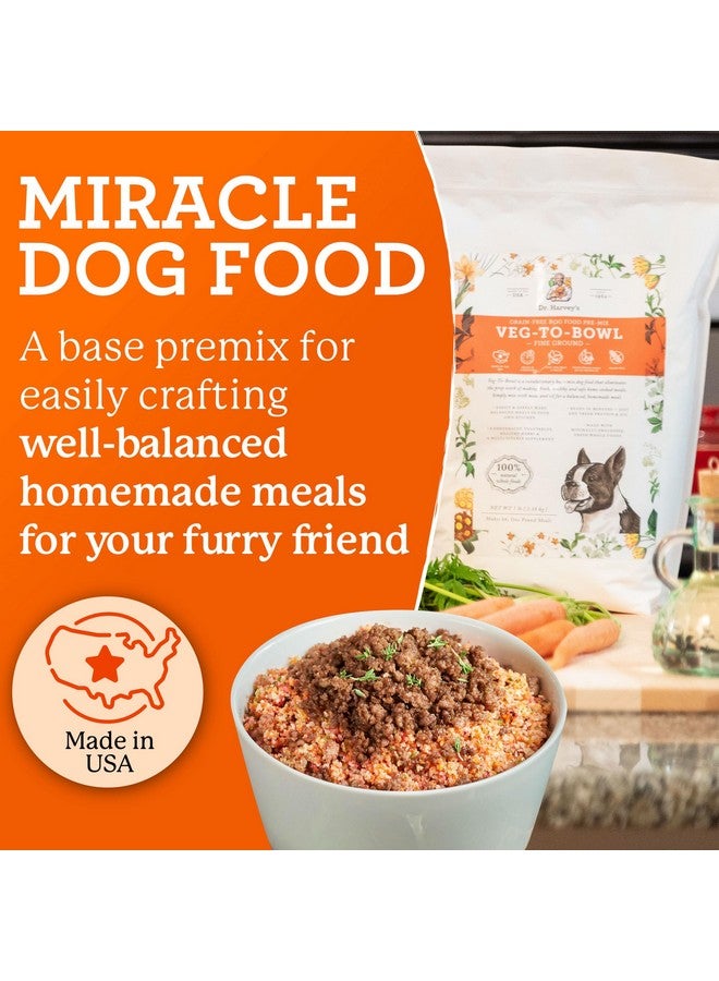 دي آر. هارفي طعام كلاب دكتور هارفي النباتي المطحون الناعم، مزيج أساسي مجفف مناسب للبشر، خالي من الحبوب، مناسب للكلاب الصغيرة، حجم تجريبي (6.5 أونصة) - Image 2