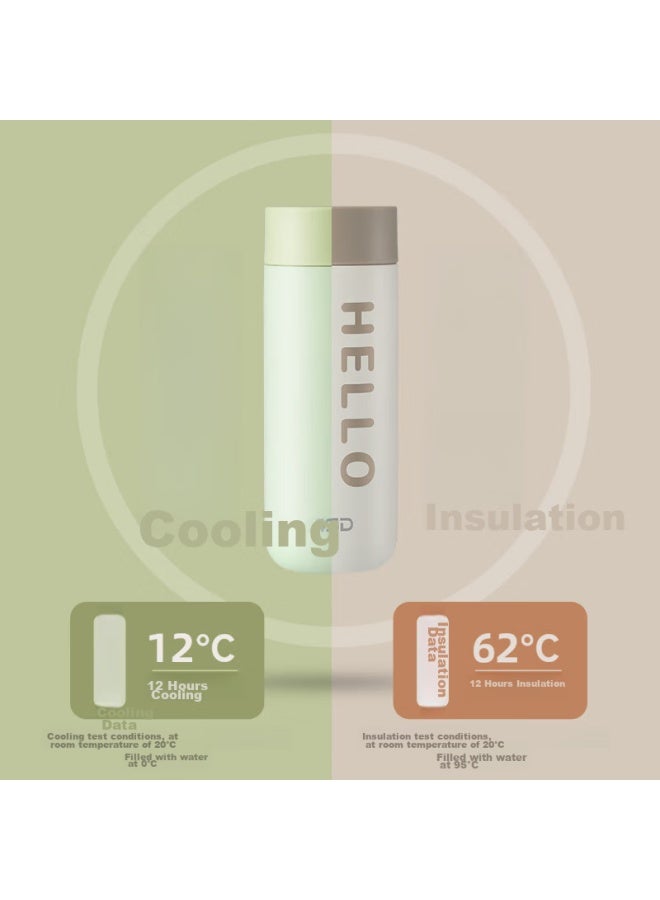Asd 316l Stainless Steel Vacuum Insulated Tumbler For Home, Office, And Students, Long-lasting Heat Retention, 400ml, Mint Green - Image 2