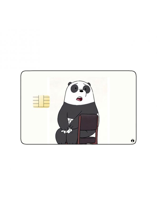 RKN ملصق بطاقة البنك المطبوعة أنيميشن باندا من وي بير بيرز بواسطة كارتون نتورك - Image 2