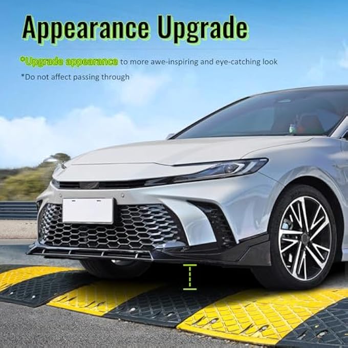 HYPER GLORY Front Bumper Lip Compatible with 2021-2023 Ford Mustang Mach 1 Models, Carbon Fiber Print Handling Package Style PP - Polypropylene Front Lower Chin Spoiler Protector, 1 PC - Image 4