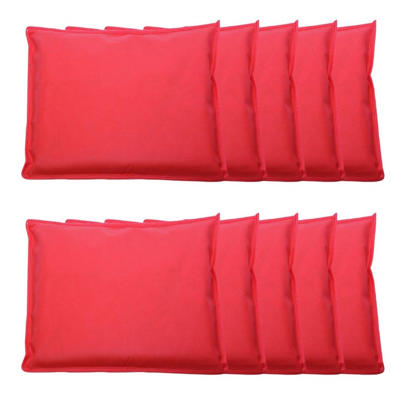 LAXIS® Non-Woven Single Saree Bags, Red Transparent Saree Covers With Zip, Saree Covers For Storage, Wardrobe Organiser, Size-36x42x2 CM (Pack of 10) - Image 5