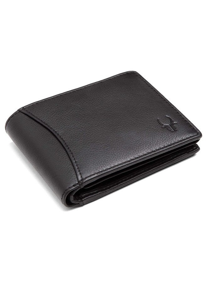 Wildhorn محفظة جلدية سوداء غير لامعة للرجال مع خاصية حجب RFID (WH1173 أسود غير لامع) - Image 1