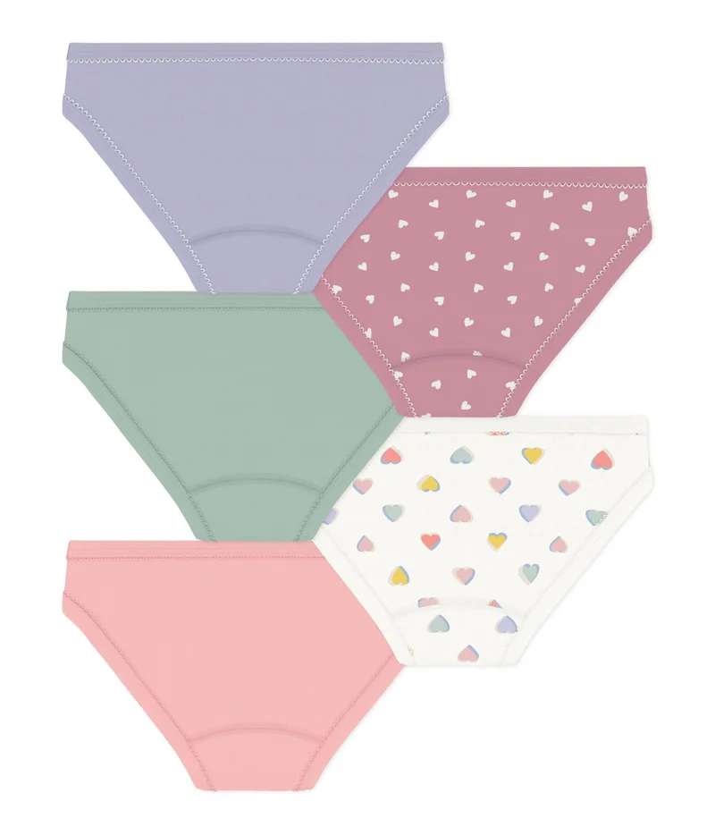 بيتي باتو Pack Of Children's Cotton Pants With Hearts