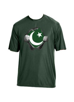 PRINTSHOP4ME Pakistan Unisex Sports Green Jersey - T-shirt, Drawstring Bag, Cap, and Scarf - Perfect for Pakistan Cricket Fans and Cricket Lovers  - Image 4