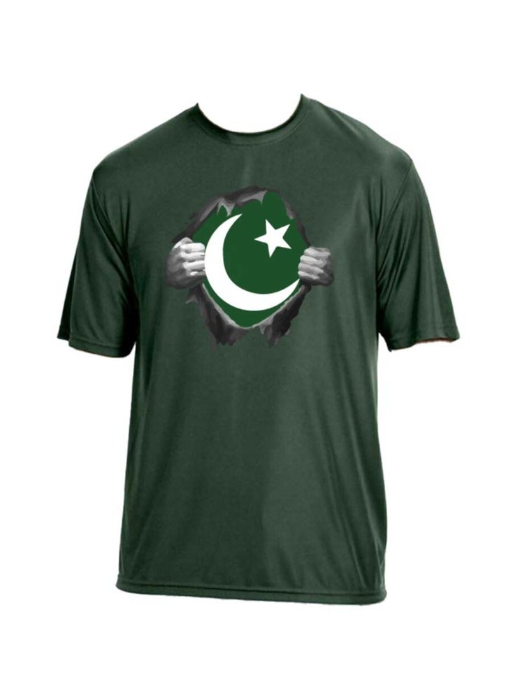 PRINTSHOP4ME Pakistan Unisex Sports Green Jersey - T-shirt, Drawstring Bag, Cap, and Scarf - Perfect for Pakistan Cricket Fans and Cricket Lovers  - Image 4