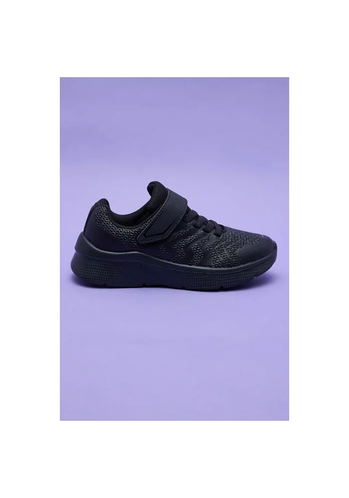 أر أند بي Mesh Detail Velcro Closure School Shoes