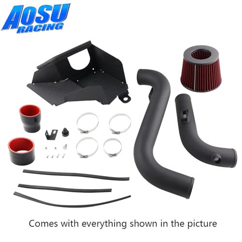 Aosuracing Cold Air Intake Kit Compatible with 2006-2017 MK5 GTI/GLI MK6 Golf R MK2 SEAT Audi A3/S3 EA113 2.0L, Increases Horsepower & Torque, More Aggressive and Sporty Induction Sound - Image 5