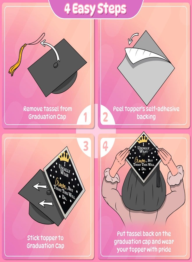 ADVANSYNC Always Stay Gracious. Best Revenge Is Your Paper Graduation Cap Topper - Image 5