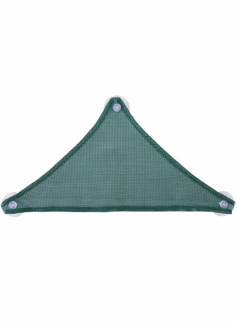 Mesh Reptile Hammocks,Triangular Hanging Net Breathable Hammock Lounger with Suction Cups Artificial Hanging Vines Plants Reptile Leaves, for Reptile/Lizard/Geckos 26x26x38 CM