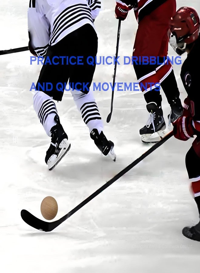 DONZWIYES Swedish Stickhandling Balls - Hardwood No-Bounce Floorball Training Equipment for Street Hockey Training Balls & Floor Dribbling Skills, Dekes & Ball Handling Drills 2 Inch Diameter 4-Pack - Image 5