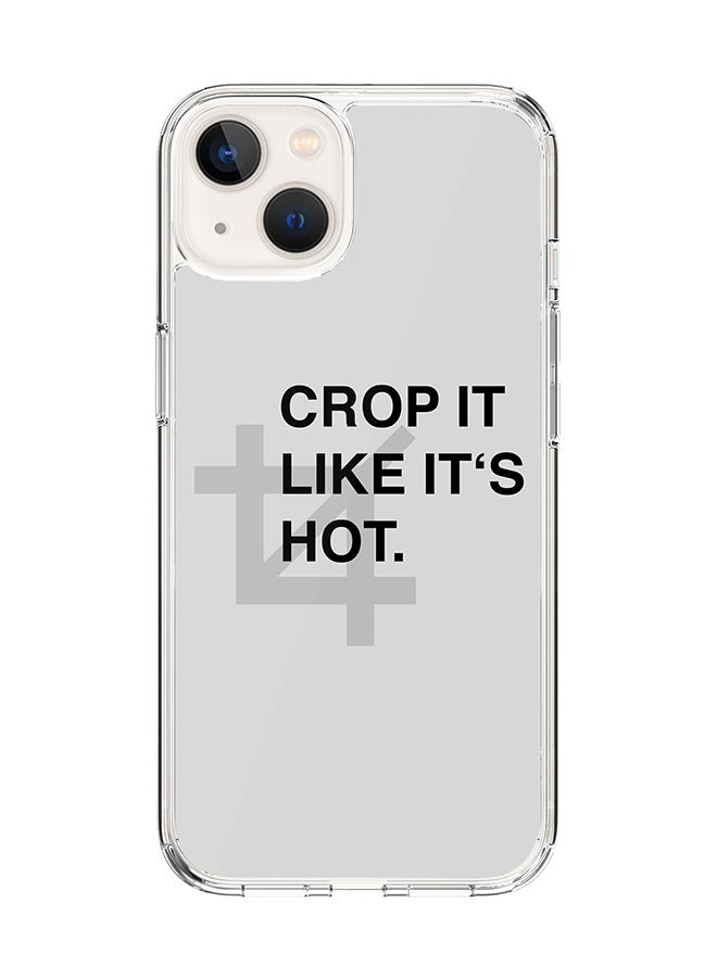 Stylizedd Classic Clear Case for Apple iPhone 15 Hybrid Soft Case Flexible Edges Anti Drop TPU PC Gel Thin Transparent Cover [ Designed for Apple iPhone 15 ] - Crop It Full Print  - Image 1