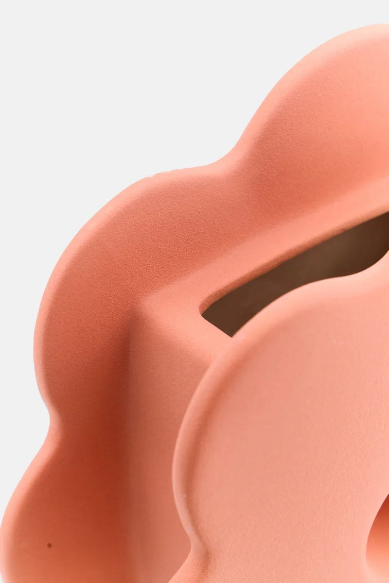Muy Mucho Flower Vase 21 H x 25 L x  8 W cm, Pink