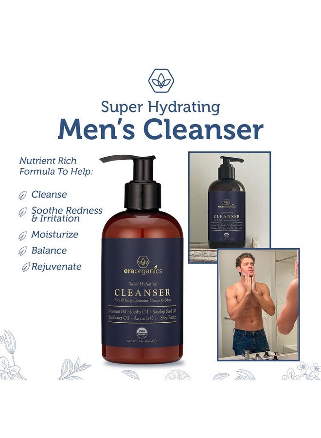 Era Organics Era Organics USDA Organic Men's Face Wash - Nourishing and Hydrating Facial Cleanser and Organic Body Wash for Smoother Skin - Image 5