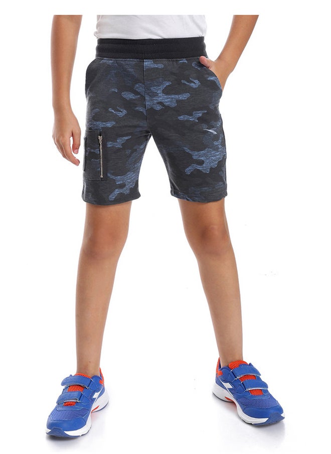 DIADORA Printed Cotton Shorts for Boys  - Image 1