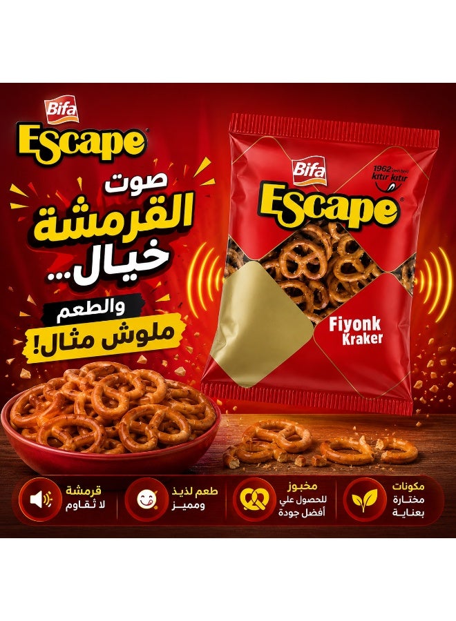 Bifa Escape Fiyonk Kraker, Crispy Bow-Tie Shaped Crackers, Savory Baked Snack, 200g Pack - Image 3