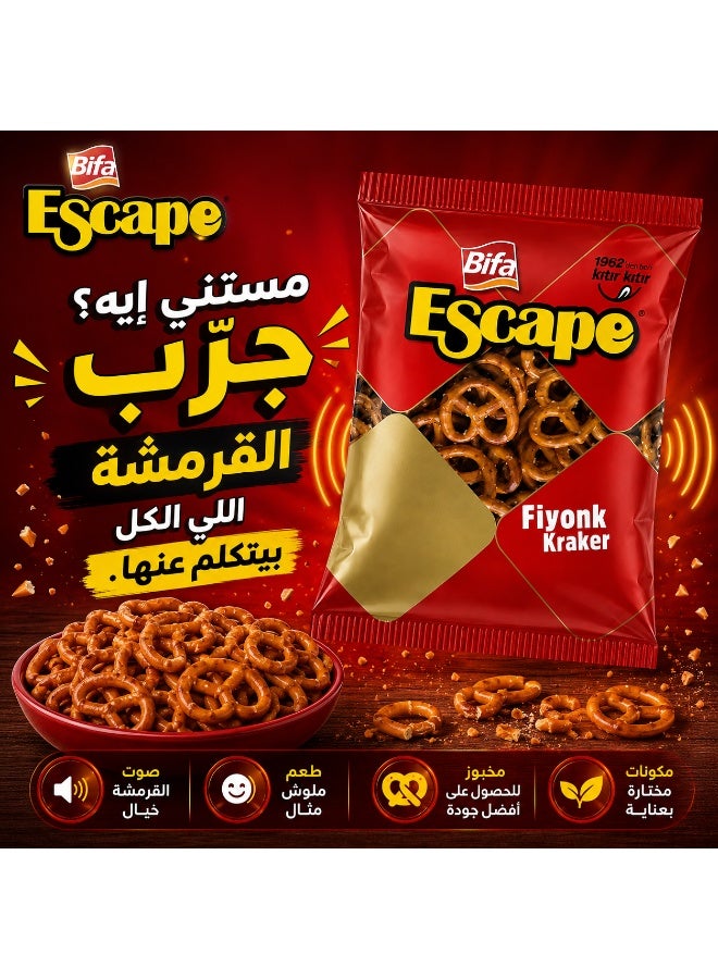 Bifa Escape Fiyonk Kraker, Crispy Bow-Tie Shaped Crackers, Savory Baked Snack, 200g Pack - Image 1