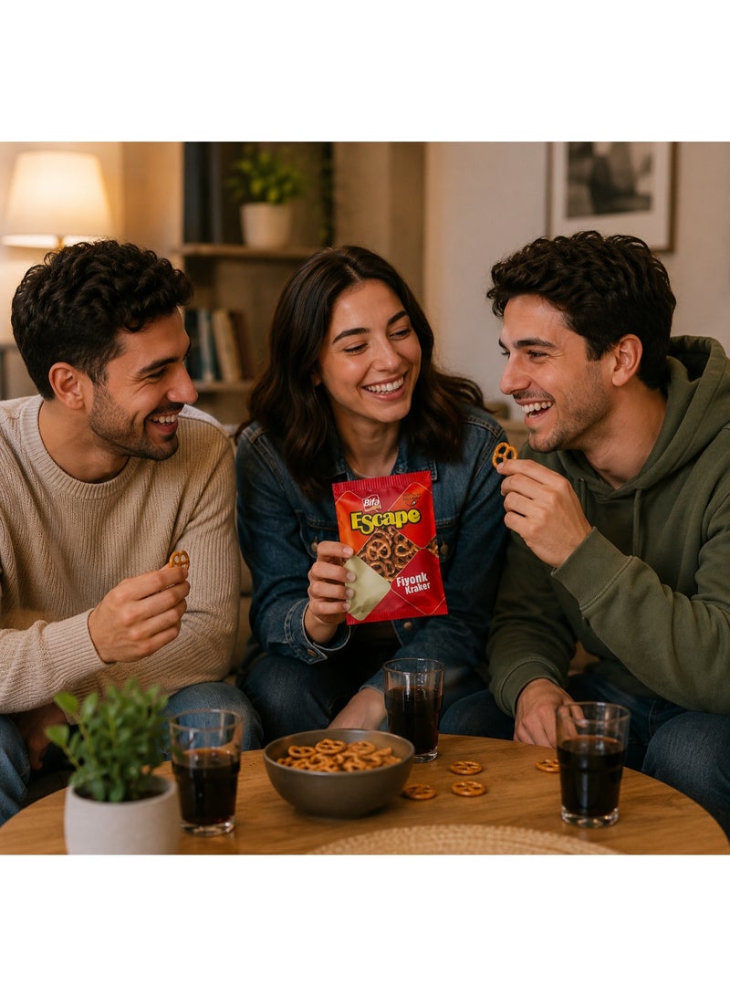 Bifa Escape Fiyonk Kraker, Crispy Bow-Tie Shaped Crackers, Savory Baked Snack, 200g Pack - Image 2