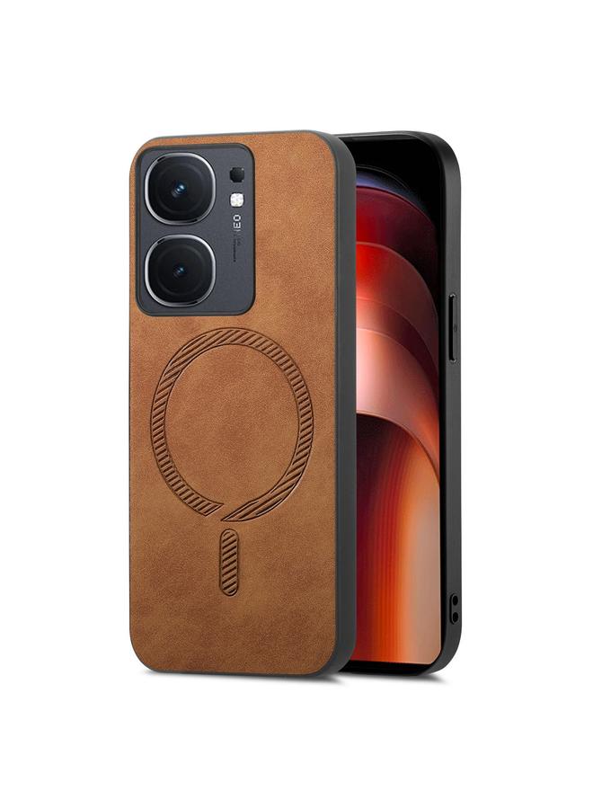 The Bros Case For vivo iQOO Neo9 / Neo9 Pro 5G Retro Magsafe Magnetic PU Back Cover Phone Case