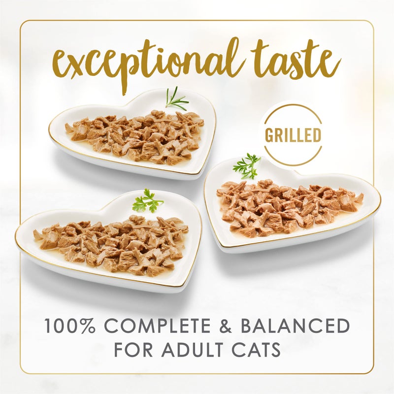 Fancy Feast Purina Fancy Feast Grilled Wet Cat Food Poultry and Beef Collection Wet Cat Food Variety Pack - (Pack of 30) 3 oz. Cans - Image 4