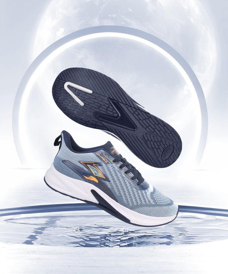 Columbus Recon Sports Shoes - Running Shoes|Walking Shoes| Training & Gym Shoe | Outdoors Shoe for Men (Slate & Blue), UK 6 - Image 2