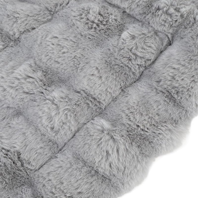 Large Fluffy Pet Bed Mat Ultra Soft Comfortable Warm Plush Kennel Pad For Dogs And Cats Easy To Clean - Image 4