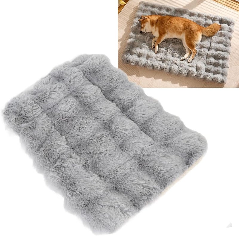 Large Fluffy Pet Bed Mat Ultra Soft Comfortable Warm Plush Kennel Pad For Dogs And Cats Easy To Clean - Image 3