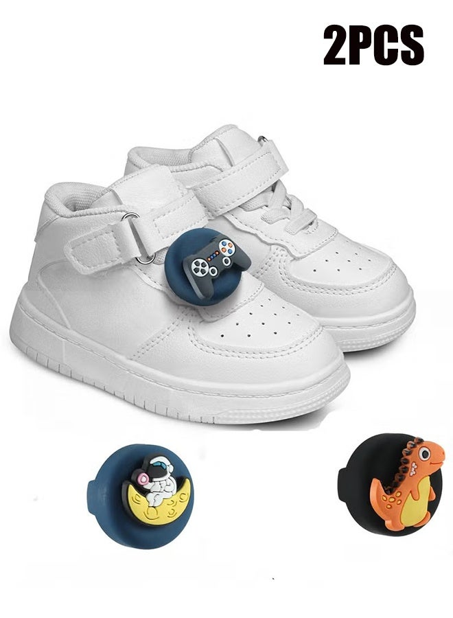 واي جيه حامل AirTag مزدوج للأطفال لرباط الأحذية، علبة متعقبة من السيليكون بشكل كارتوني، علبة واقية متينة لمتعقب AirTag لأحذية الأطفال والحيوانات الأليفة، نعل حذاء الأطفال. - Image 1