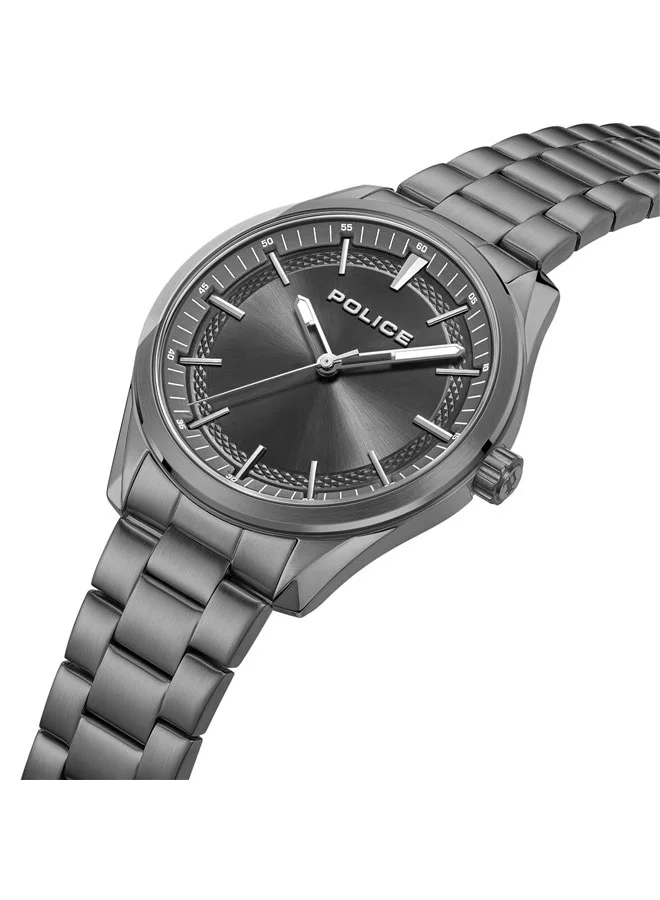 POLICE Grille Gunmetal Dial Gunmetal Stainless Steel Bracelet Analog Watch for Men - 42mm